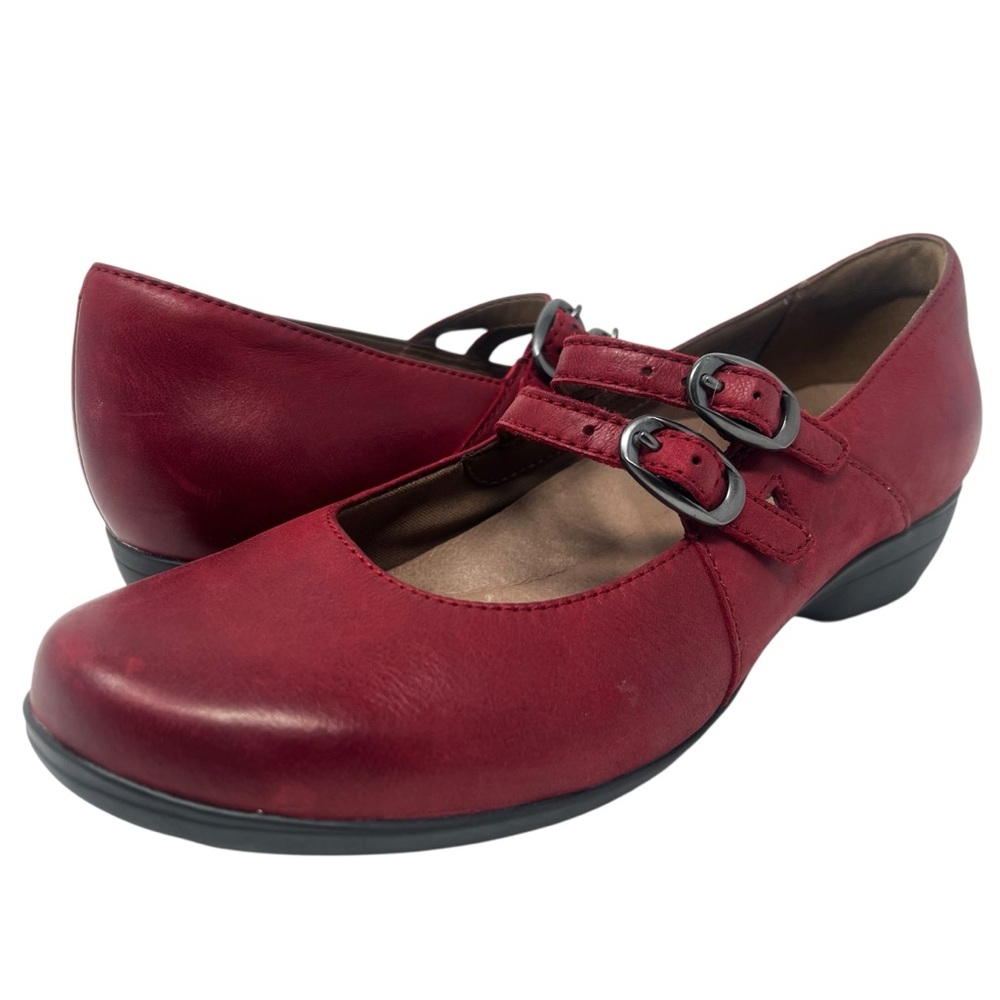 Dansko Red Mary Jane Flats